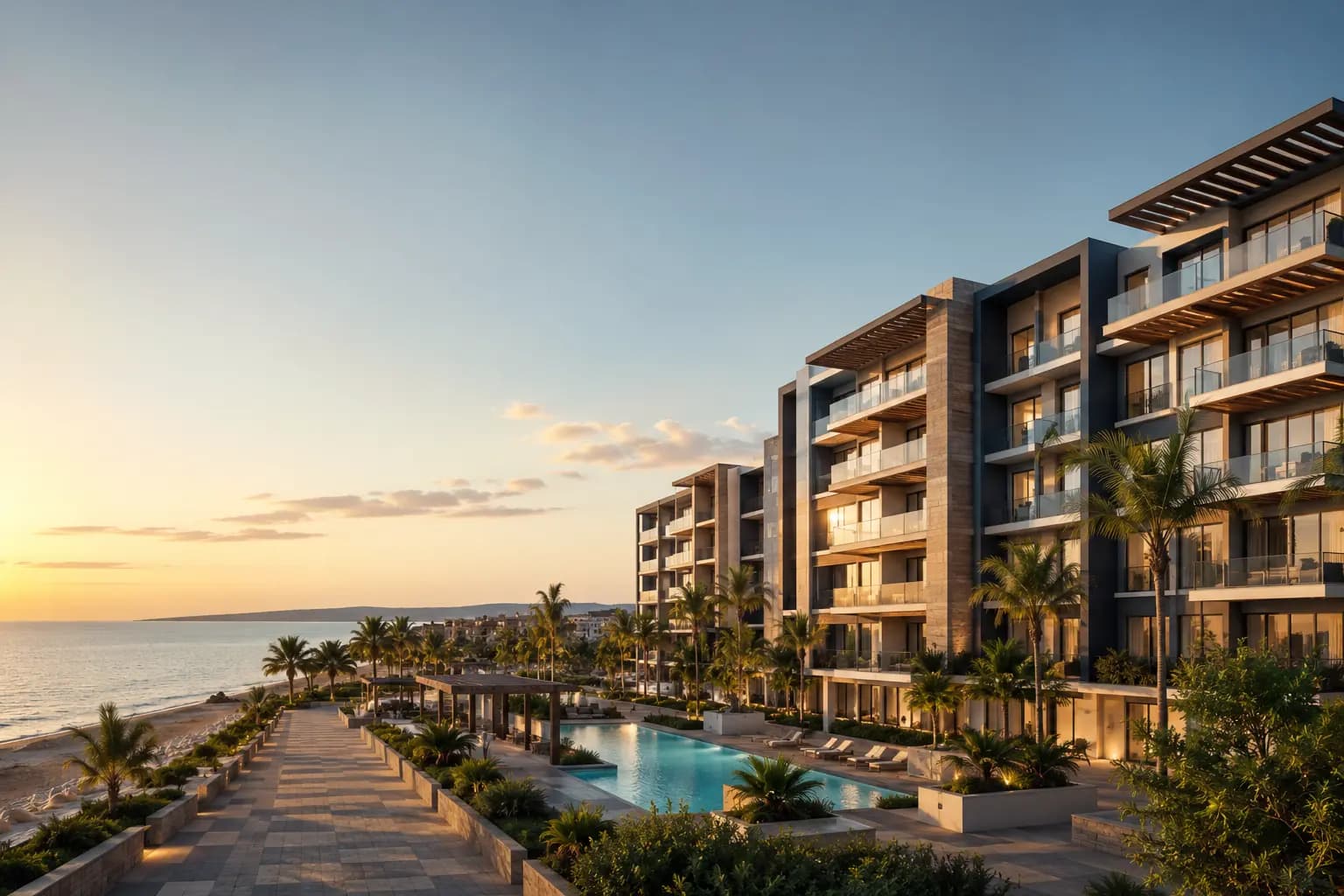 Concept view of Berbera Bay Resort Residences beside the Gulf of Aden